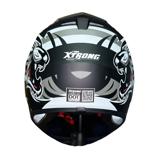 Casco Integral Xtrong 360 Beast Gris