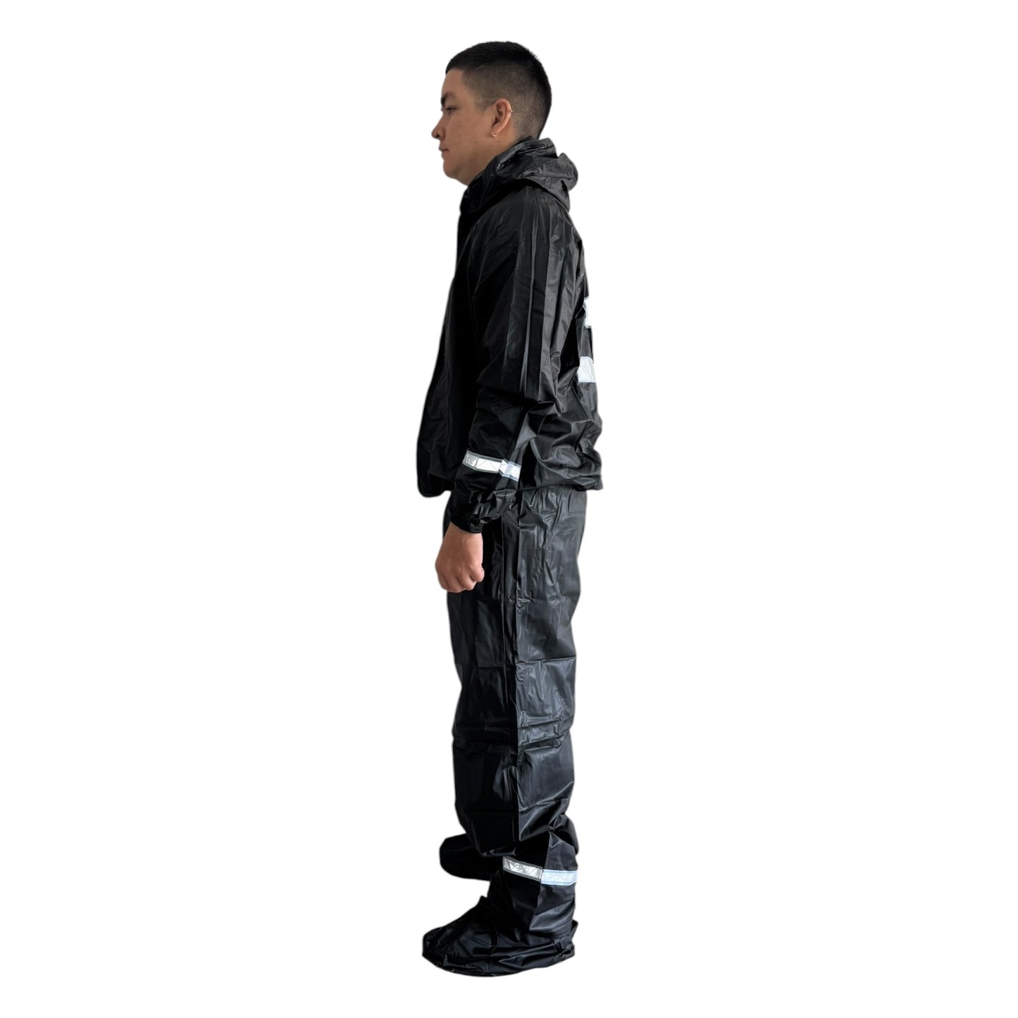 Impermeable 3 Piezas PVC Negro