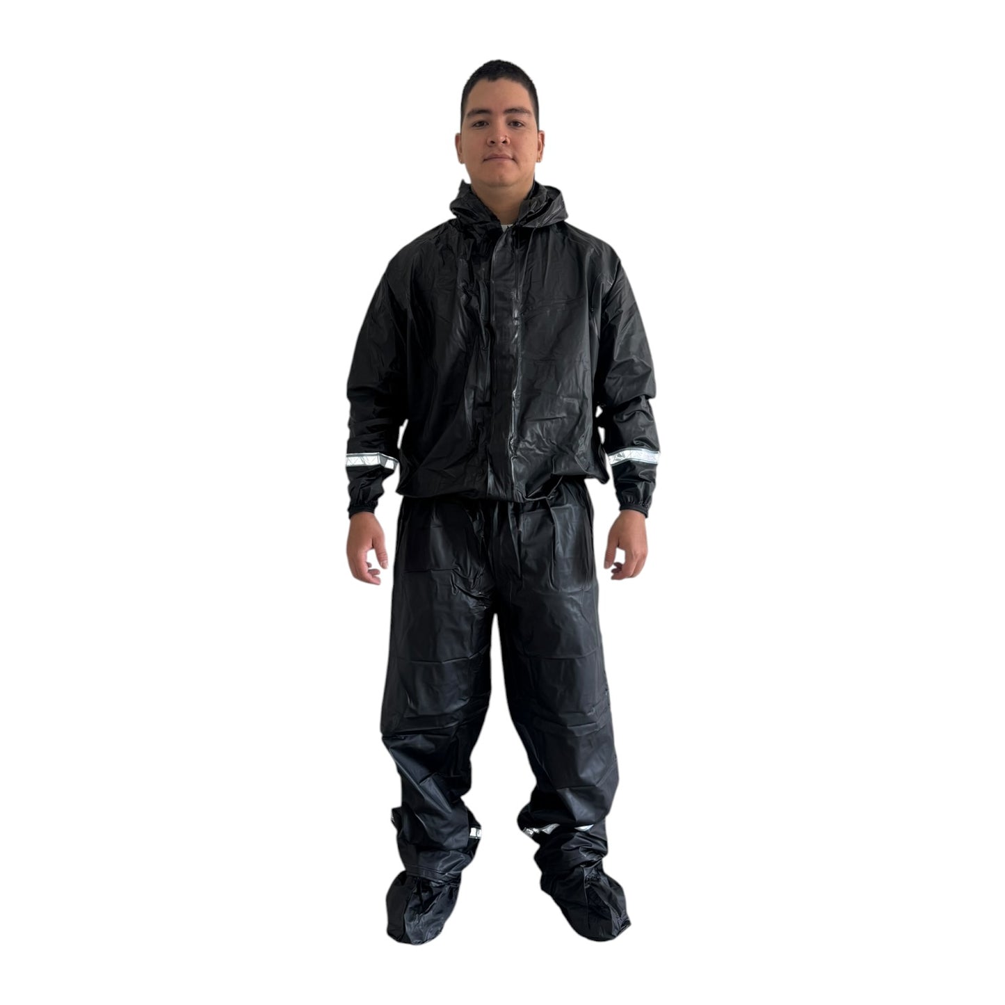 Impermeable 3 Piezas PVC Negro