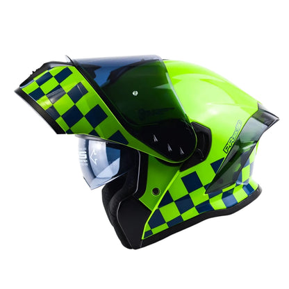 Casco Abatible Pro Rider 390Sp Verde Policia