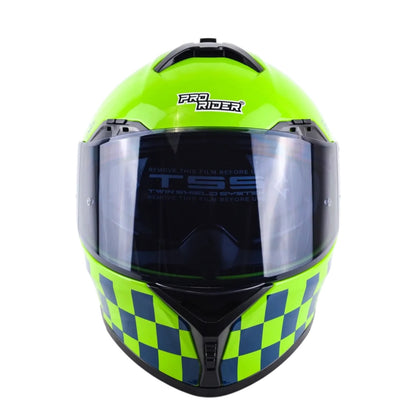 Casco Abatible Pro Rider 390Sp Verde Policia