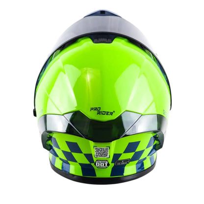 Casco Abatible Pro Rider 390Sp Verde Policia